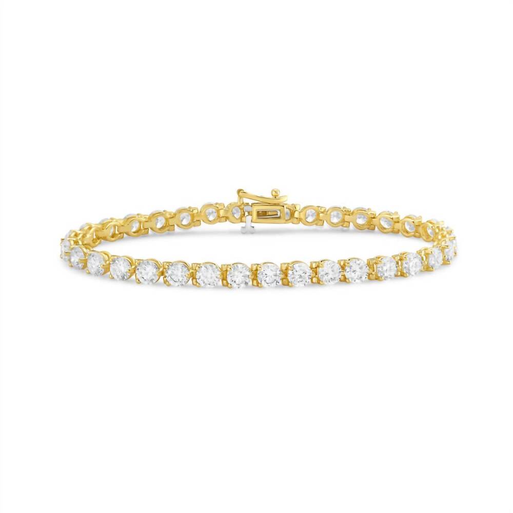 NEW DIANA M JEWELS women's round lab-grown diamond jewelry bracelet (20.00 ct) -